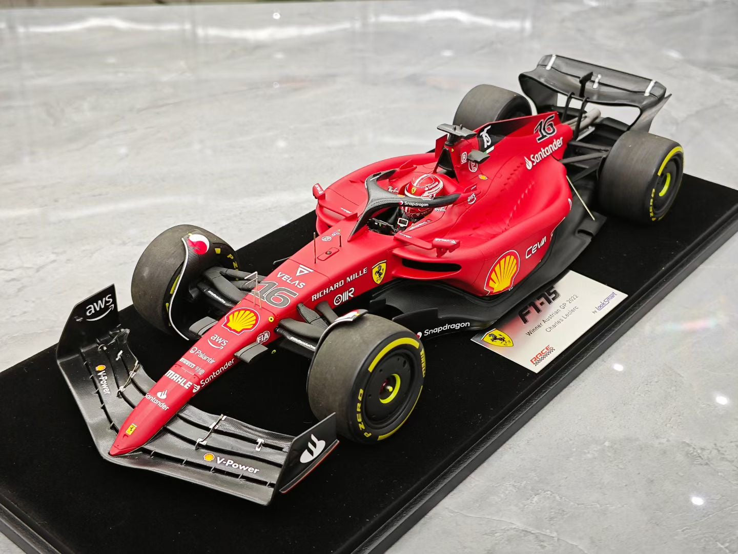 Looksmart 1/18 2022 Austrian Grand Prix F1-75 Leclerc F1 Victory