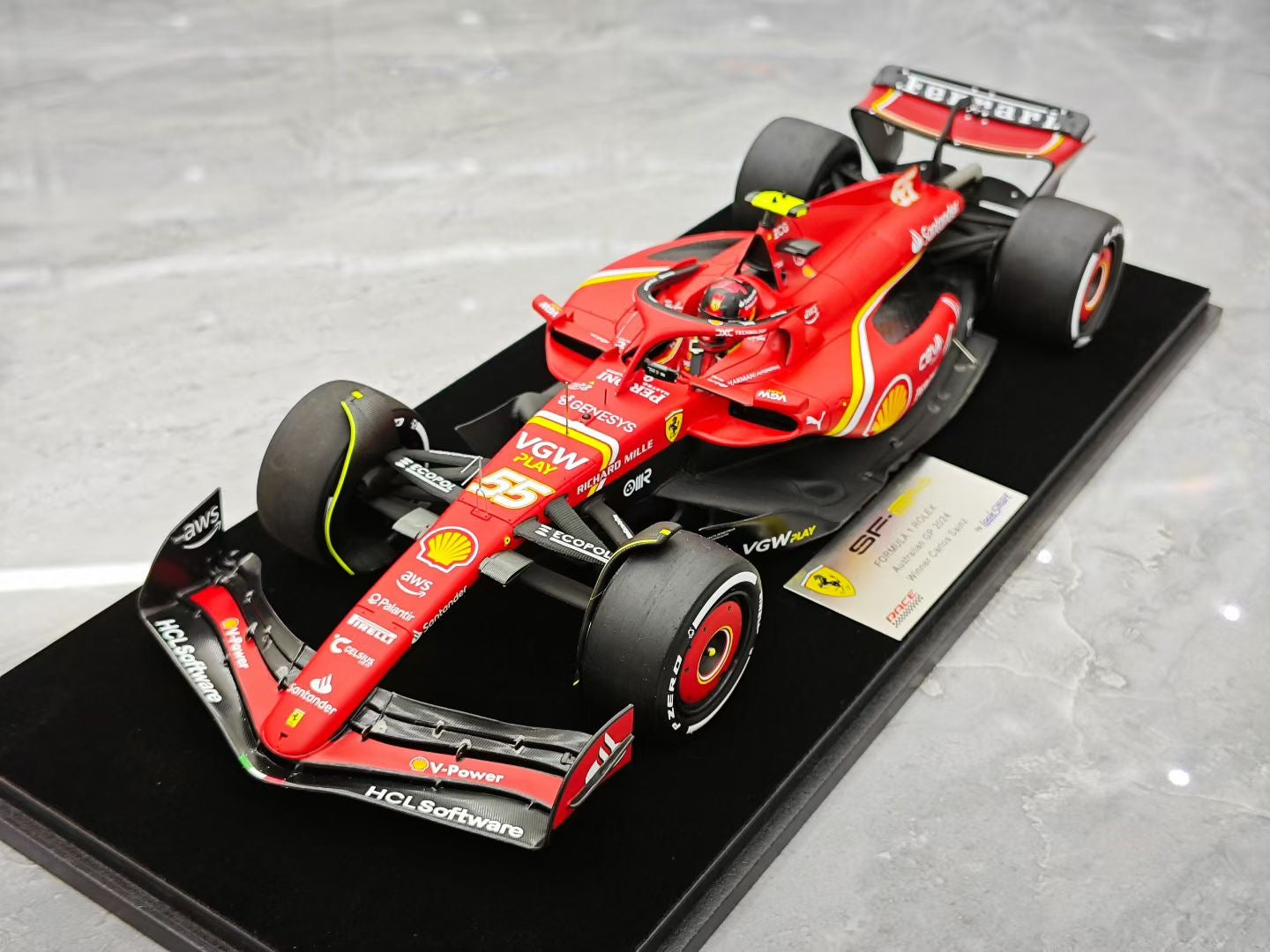 Looksmart 1/18 2024 Australian Grand Prix SF24 Sainz F1