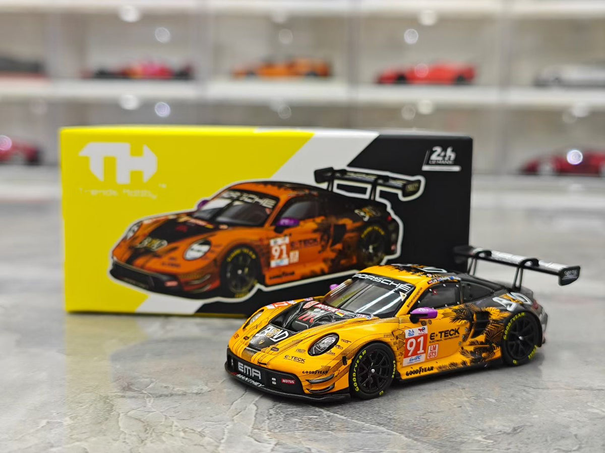 TH 2024 Le Mans Porsche 911 GT3 R (No. 91) 1:64 Die-cast Model