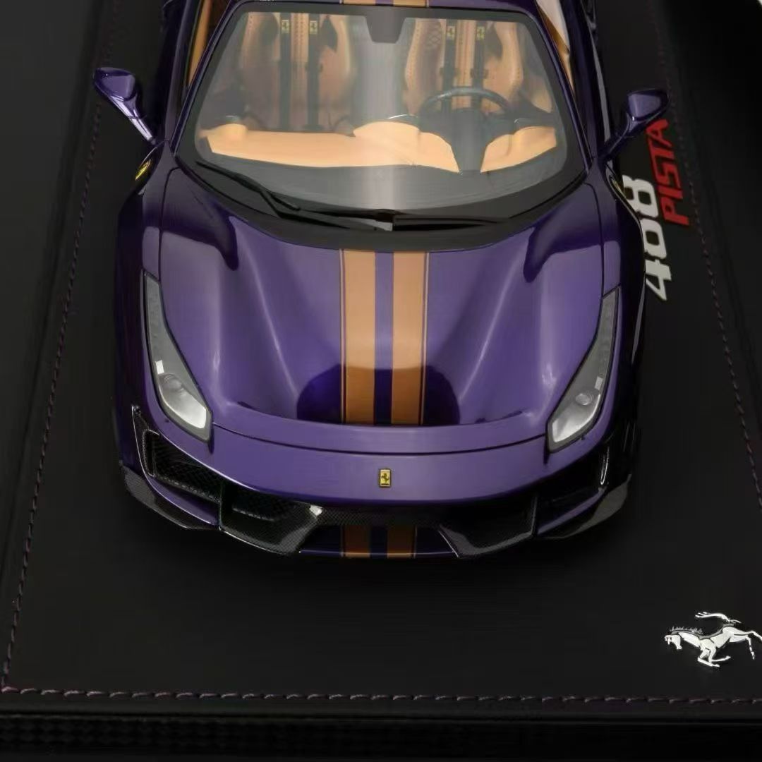 BBR First Pre-Order 1/43 Ferrari 488 Pista Viola ai Humad Metallic Purple