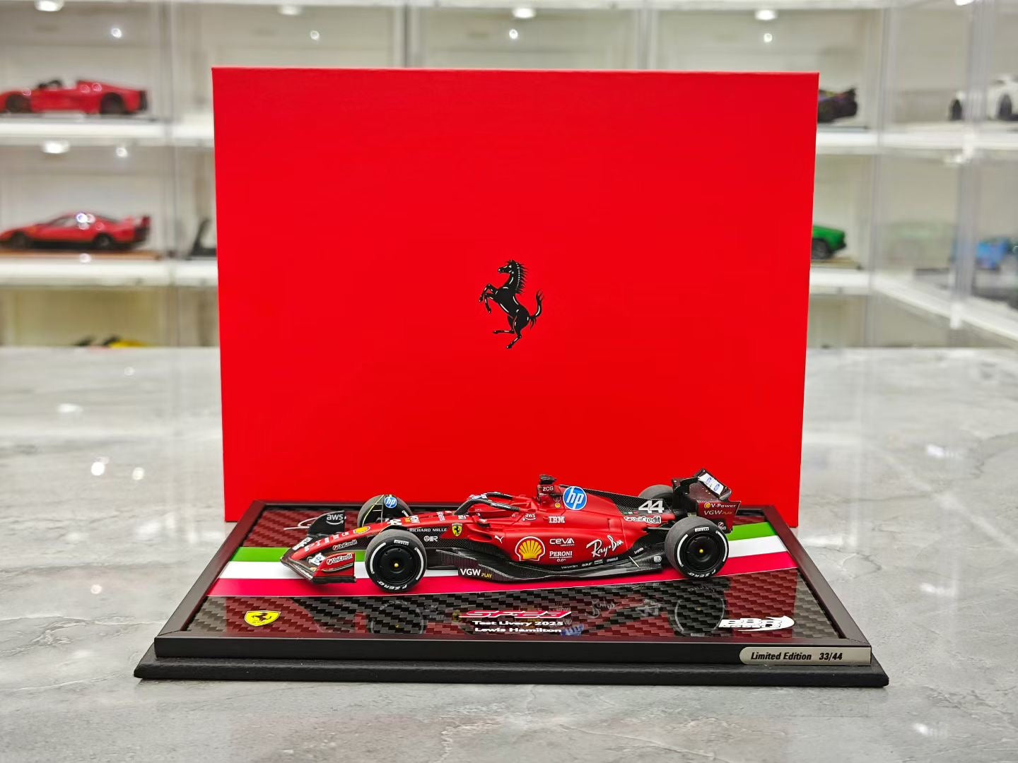 BBR 1/43 2025 Ferrari SF23 Hamilton F1 Debut Test Car