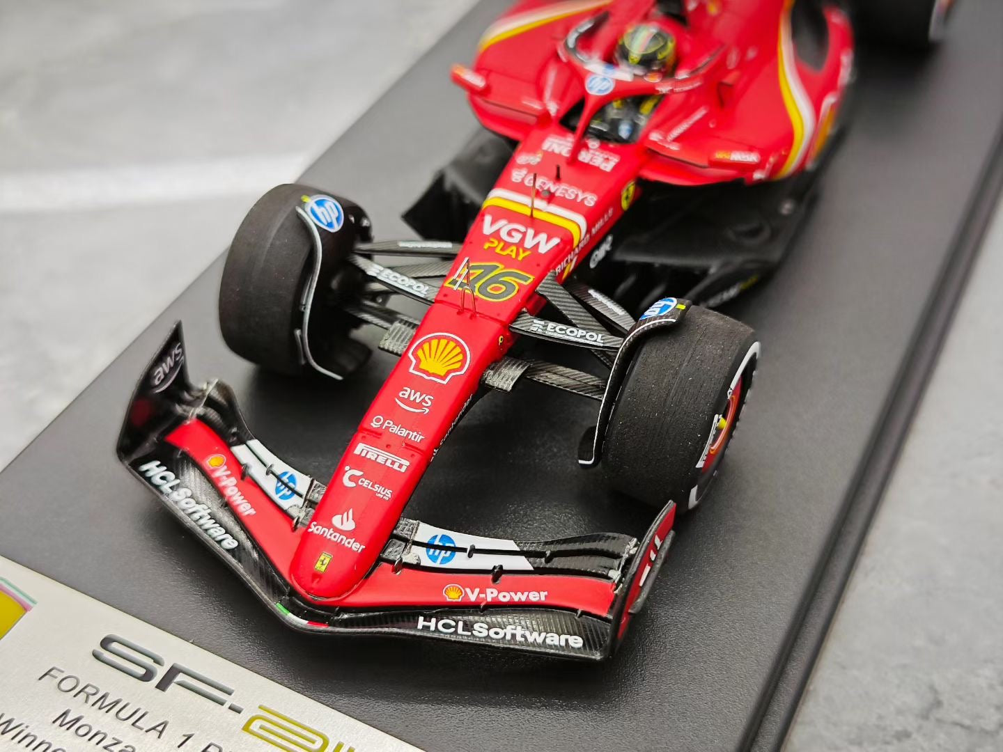 Looksmart 1/43 2024 Monza Grand Prix SF24 Leclerc Victory