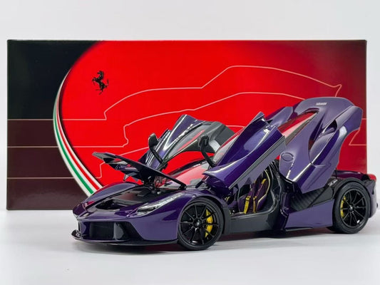 BBR Alloy Car Pre-sale 1/18 Ferrari "LaFerrari" Alloy LaFerrari Full Edition Purple Dubai