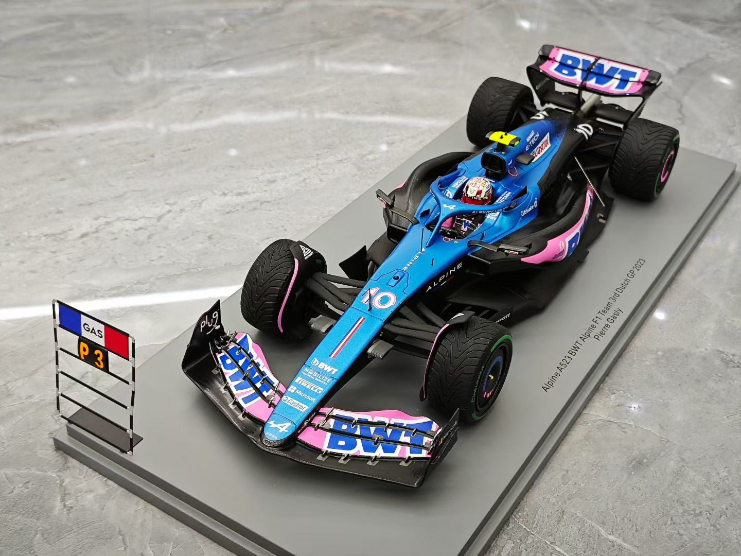 Spark 1/18 2023 Dutch Grand Prix Alpine BWT A523 Gasly F1