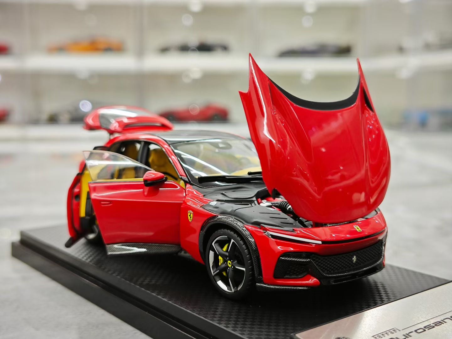 BBR 1/43 Ferrari Purosangue FUV with panoramic sunroof, diecast model.