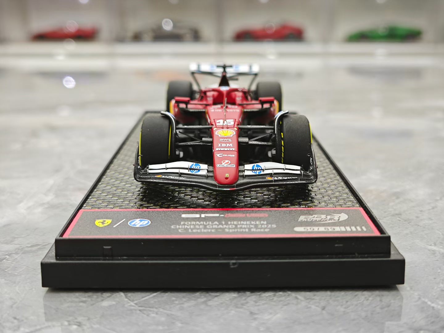 BBR 1/43 2025 China Grand Prix SF25 Leclerc F1 Model