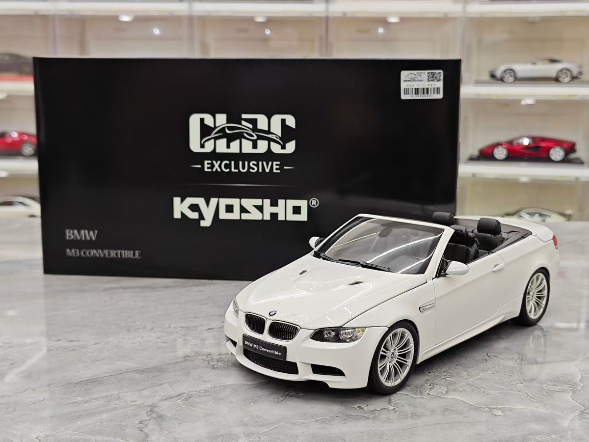 Kyosho BMW M3 Convertible, 1:18 scale die-cast model with fully opening parts
