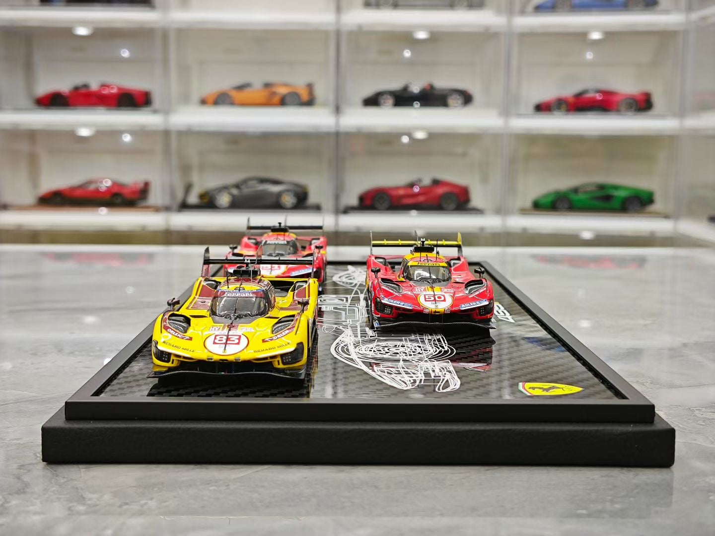 BBR 2023-2024-2025 Le Mans Ferrari 499P Three-Car Set 1:43
