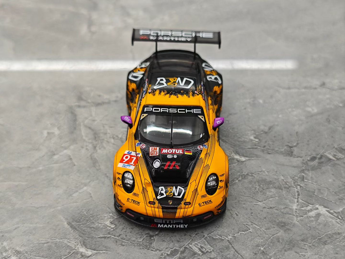 TH 2024 Le Mans Porsche 911 GT3 R (No. 91) 1:64 Die-cast Model
