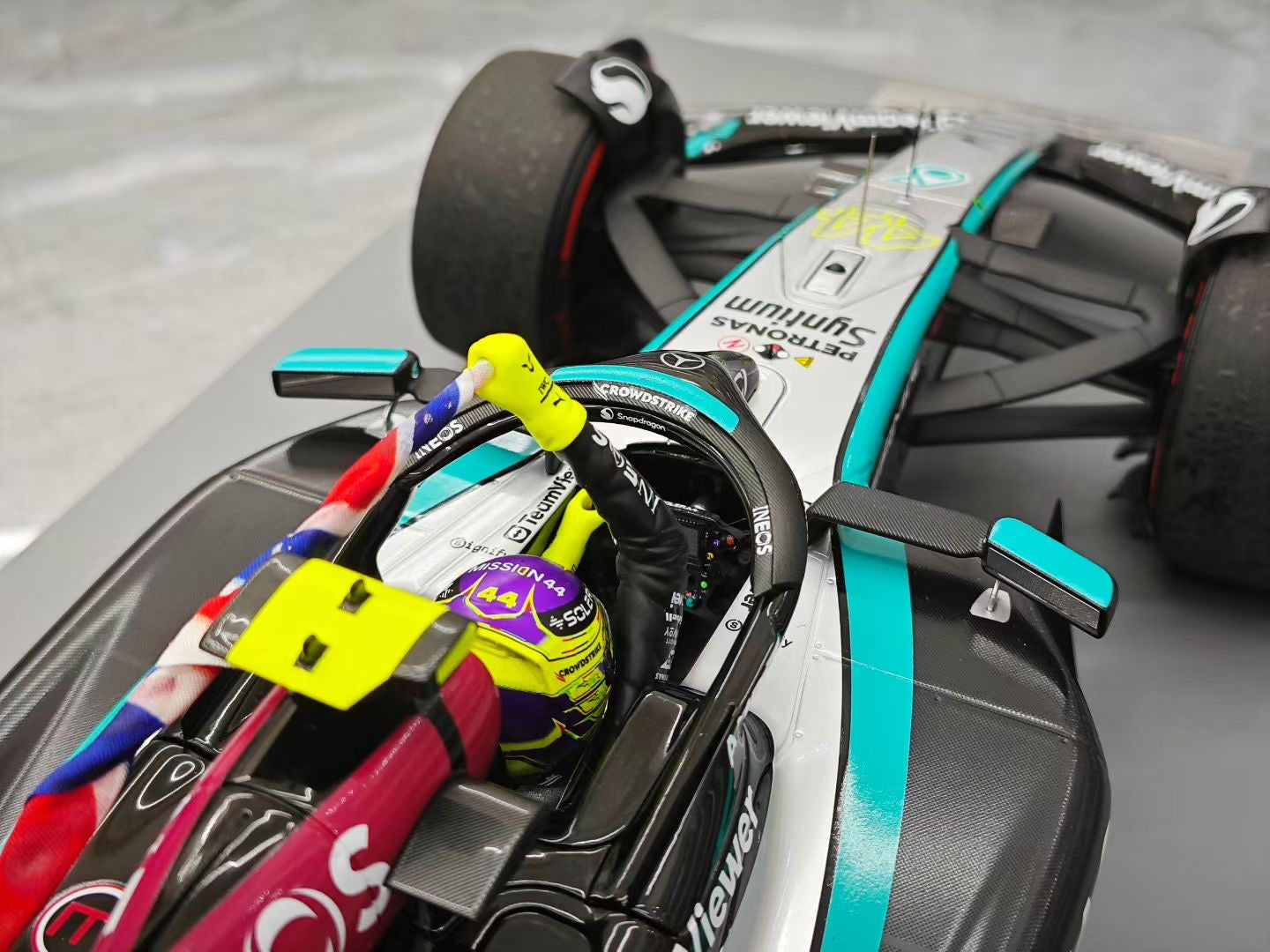 Spark 1/12 2024 British Grand Prix Victory, Mercedes Team, Hamilton, F1