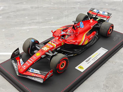 BBR 2024 Monaco GP SF-24 (Pole Position Version) Die-cast Model – Leclerc F1 (1:18 Scale)