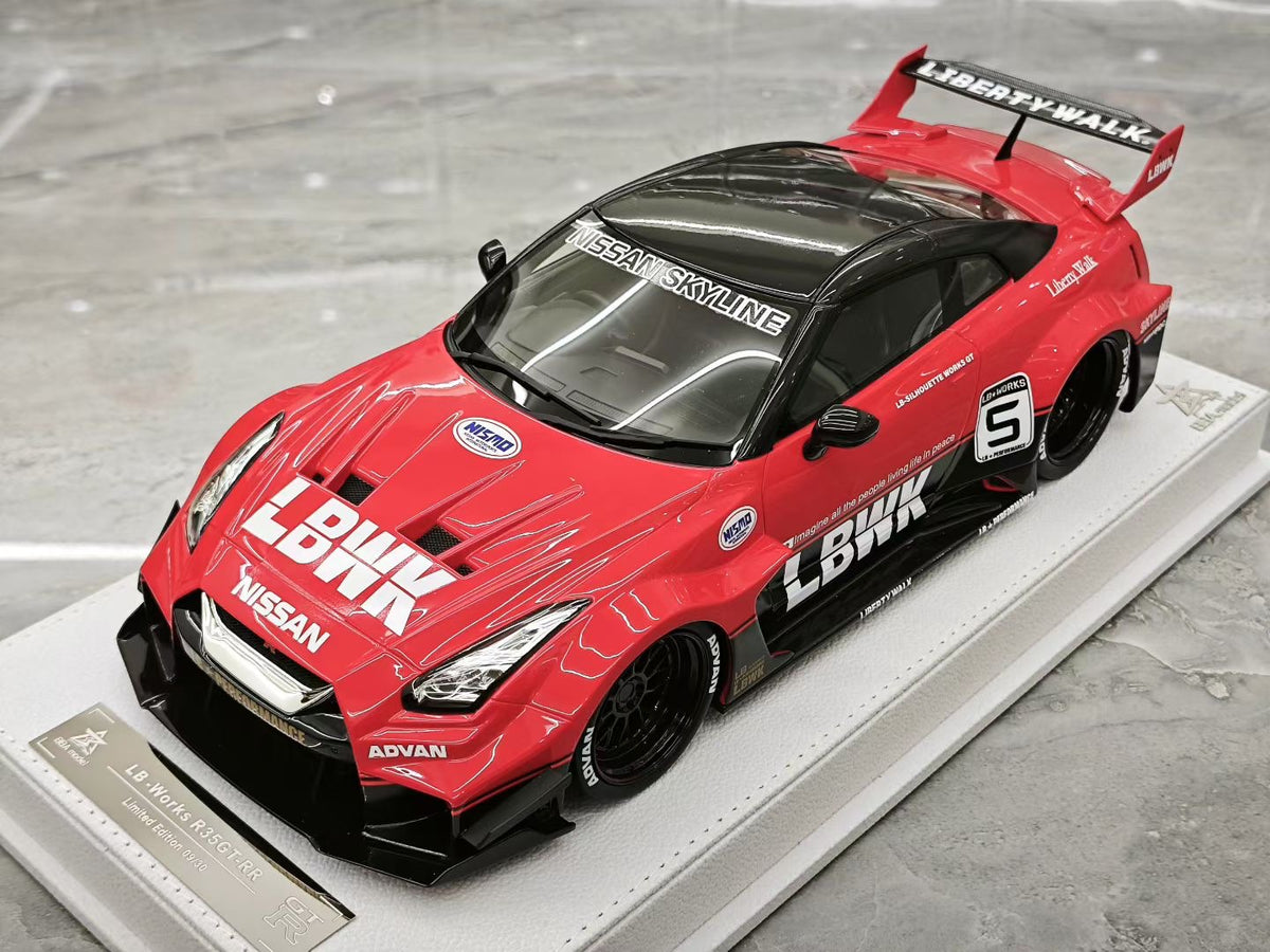 BBA Model 1:18 Scale Nissan GT-R (R35) LB-Silhouette Works GT-RR