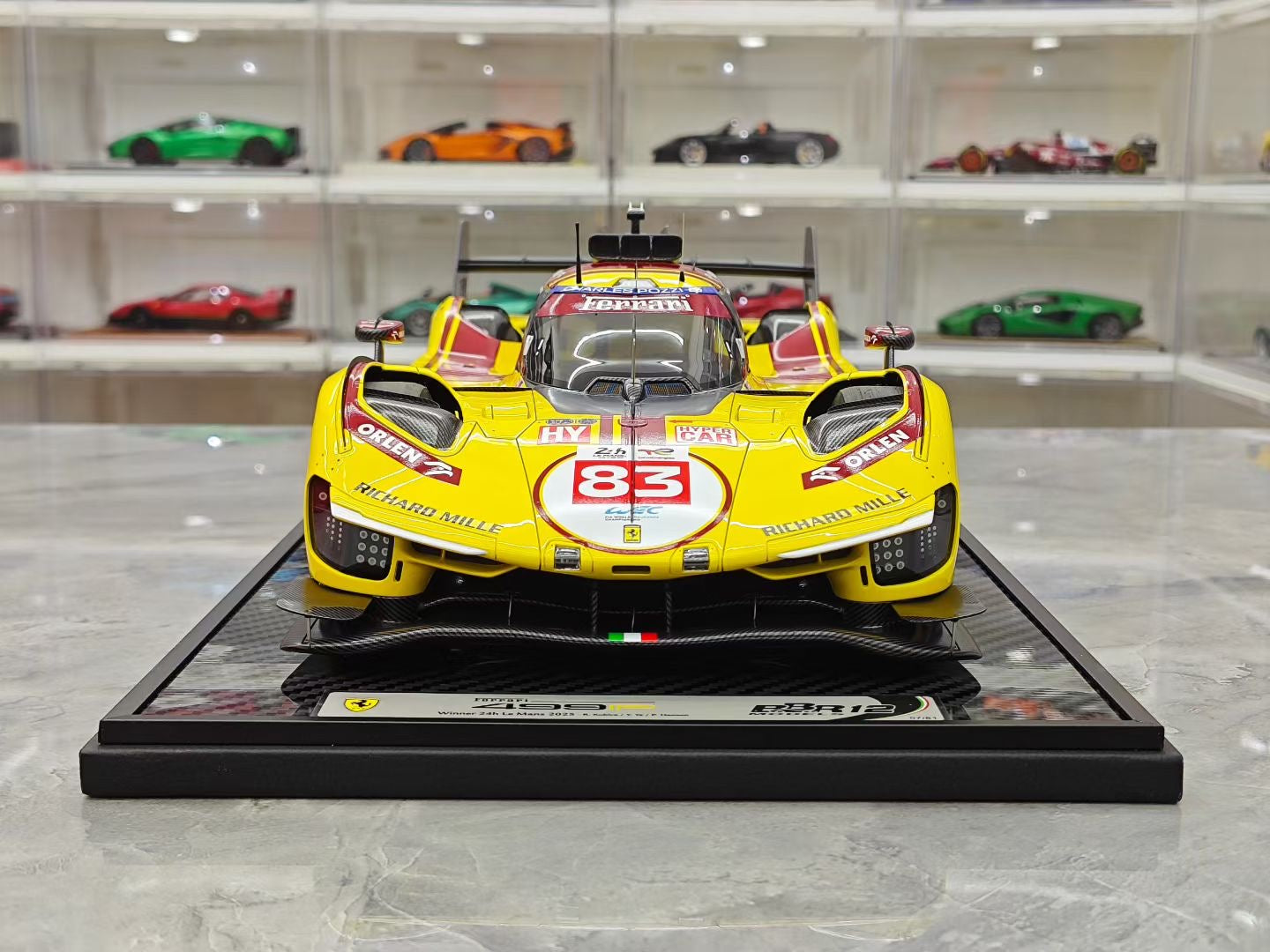 BBR 1/12 2025 Le Mans Victory Ferrari 499P No. 83, Ye Yifei