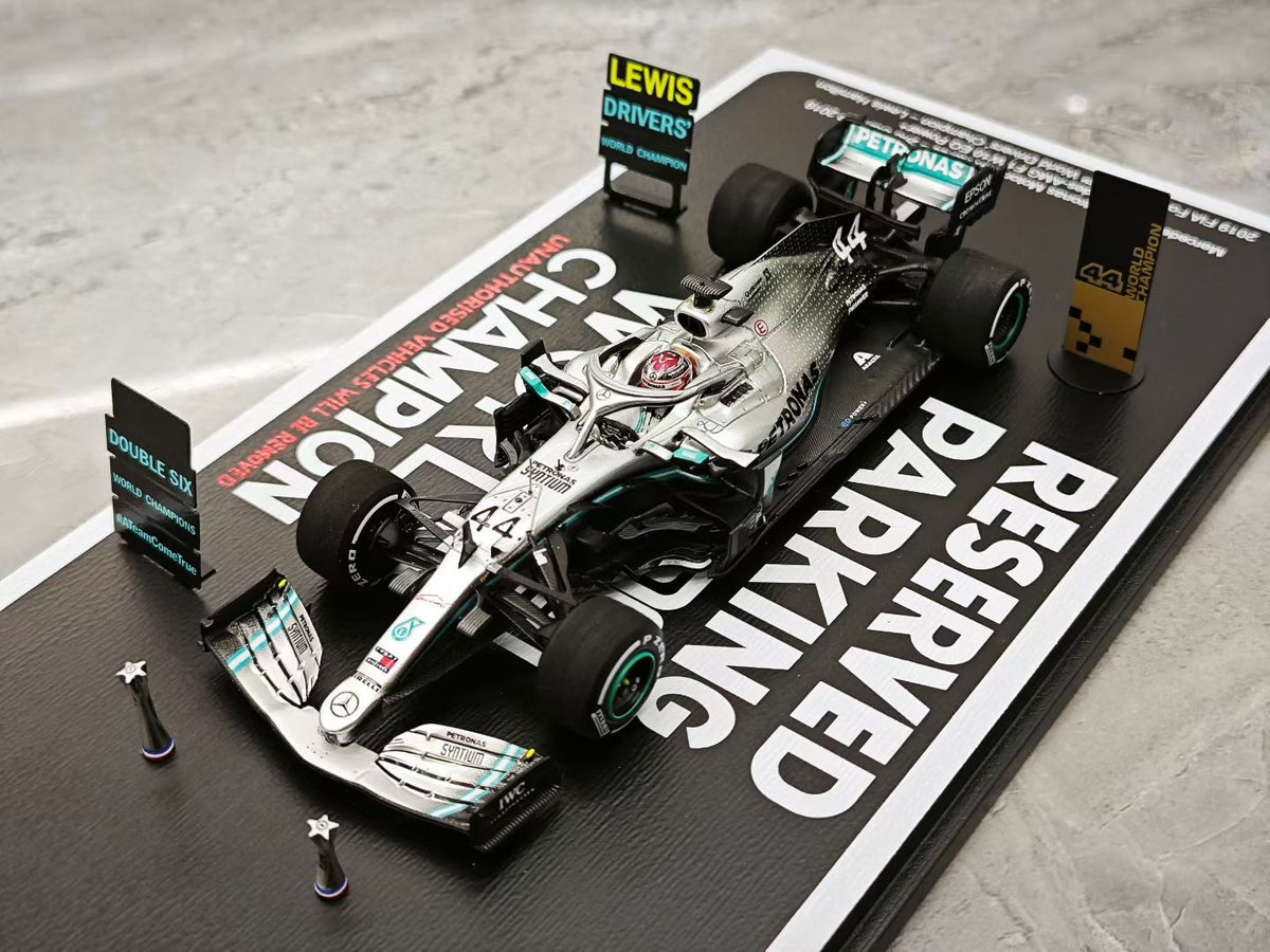Spark 1:43 scale Mercedes W10 (2019 US Grand Prix, Hamilton) –
