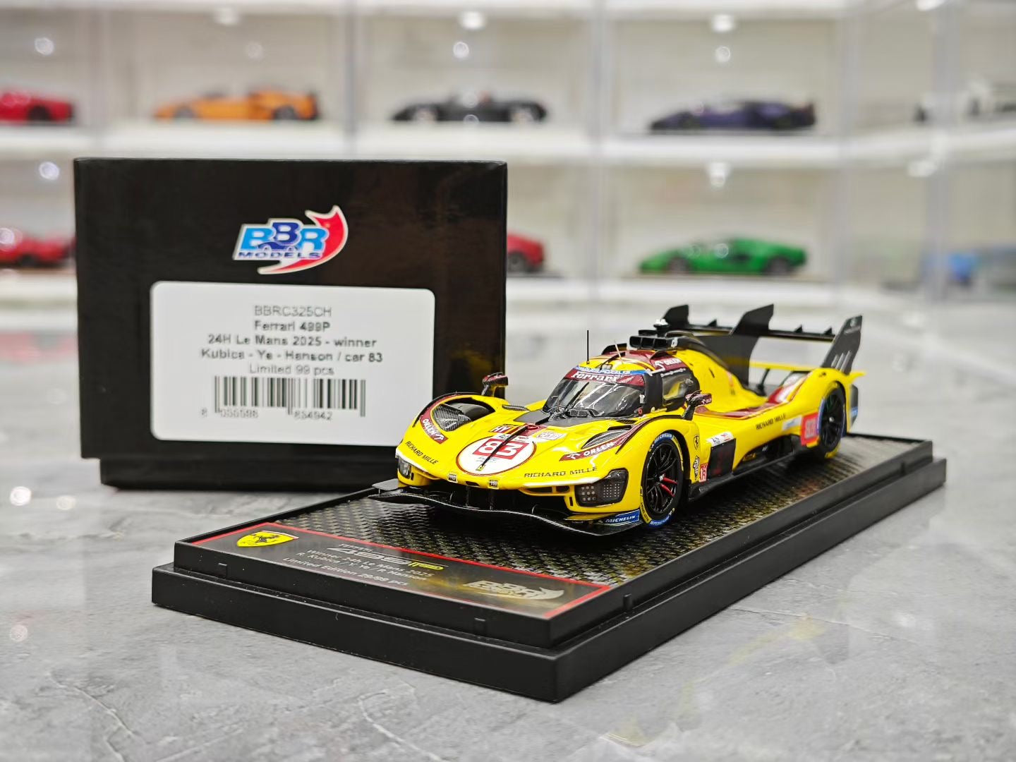 BBR 1/43 2025 Le Mans Winner Ferrari 499 LE #83 Ye Yifei