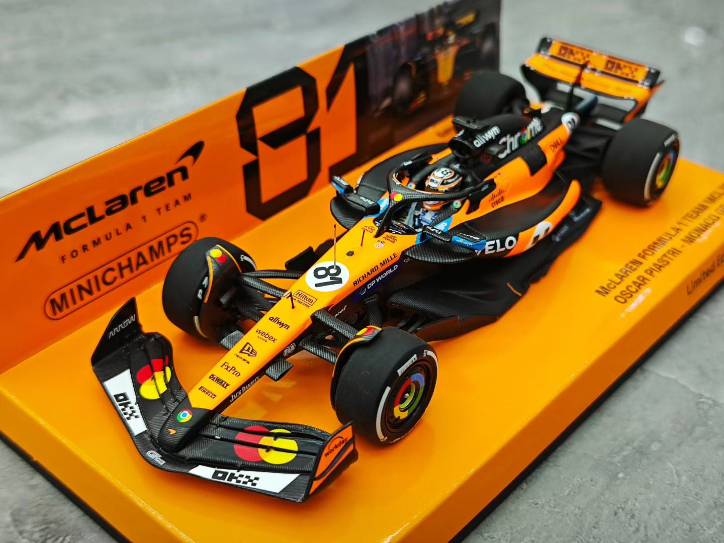 Minichamps 1/43 2025 Monaco Grand Prix Oscar Piastri F1