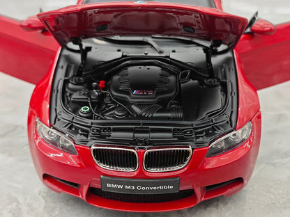 Kyosho BMW M3 Convertible, 1:18 scale die-cast model with fully opening parts