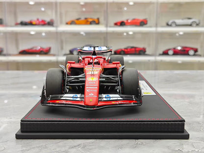 BBR 2024 Monaco GP SF-24 (Pole Position Version) Die-cast Model – Leclerc F1 (1:18 Scale)
