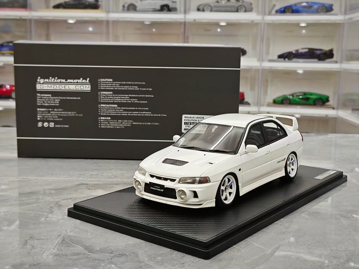 IG 1/18 Mitsubishi Arthur EVO IV 4th Generation Resin