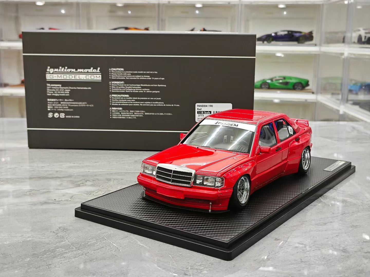 IG 1/18 Mercedes Rocket Bunny Pandem 190 JDM