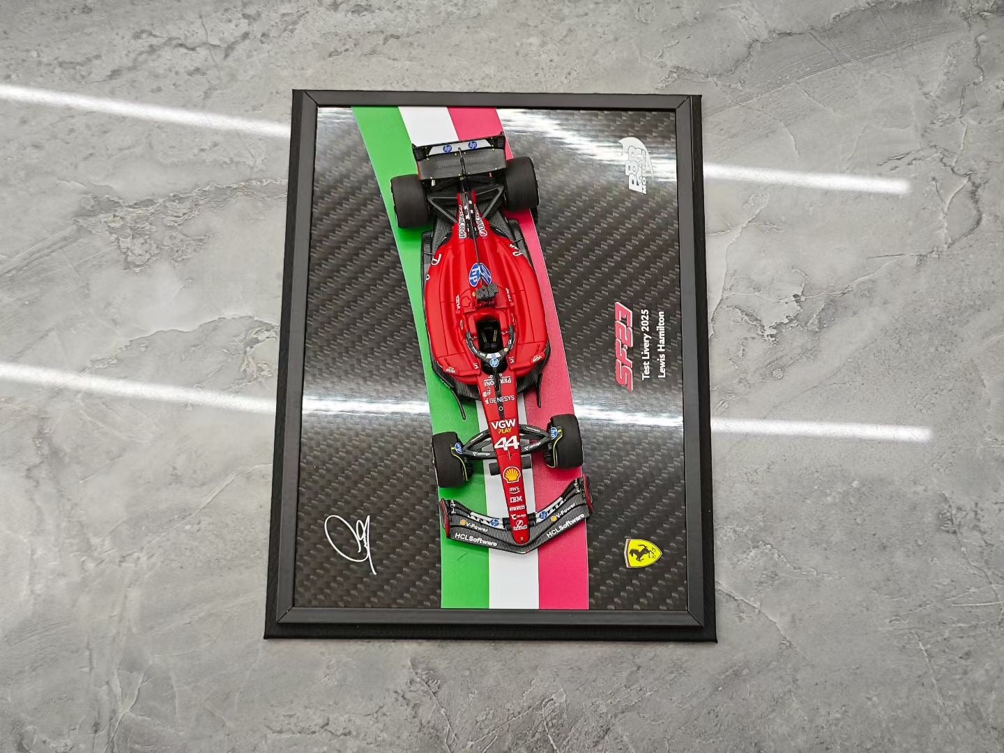 BBR 1/43 2025 Ferrari SF23 Hamilton F1 Debut Test Car