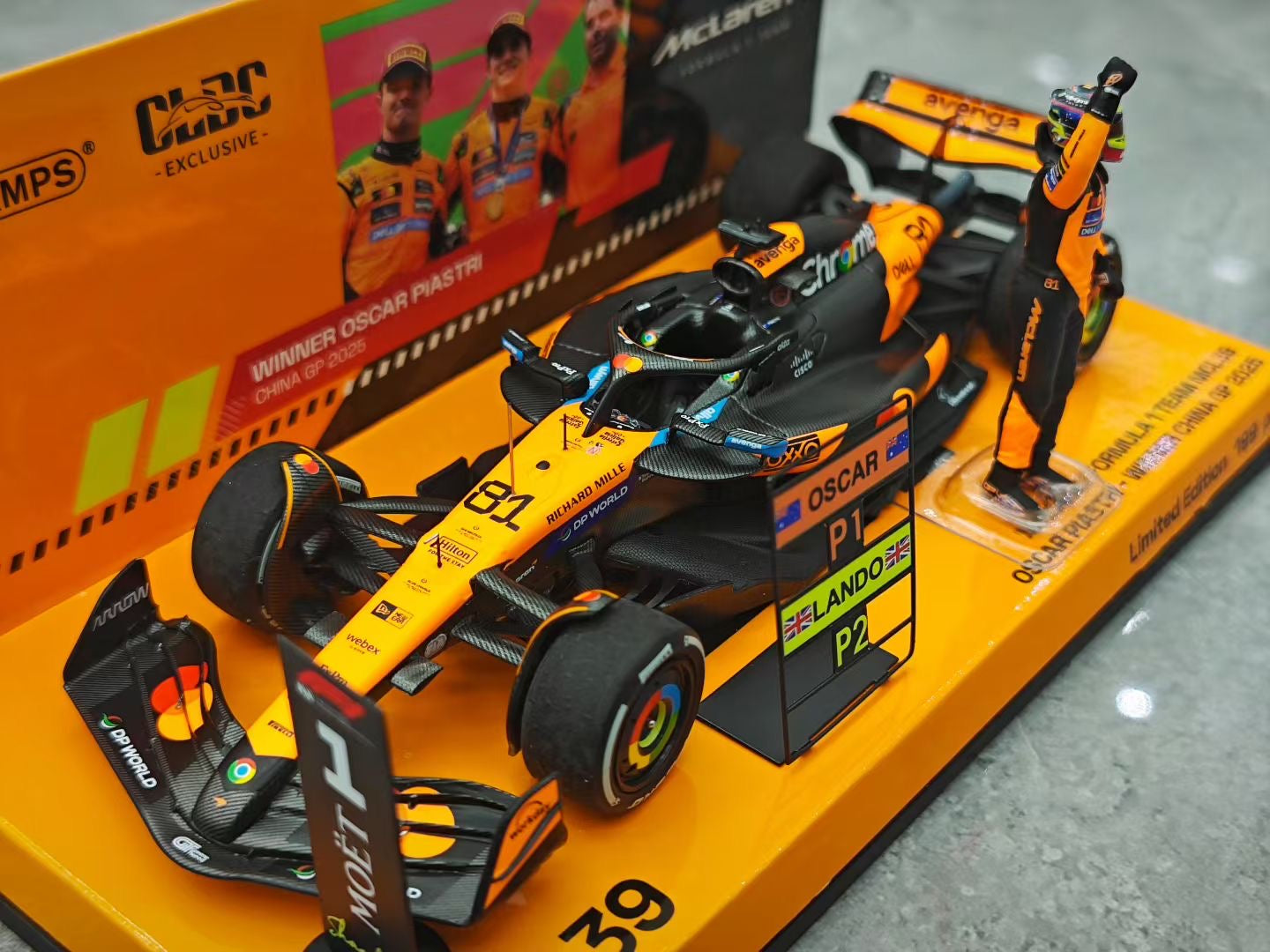 MINICHAMPS  1/43 2025 China Grand Prix MCL39 Special Edition Piastri F1