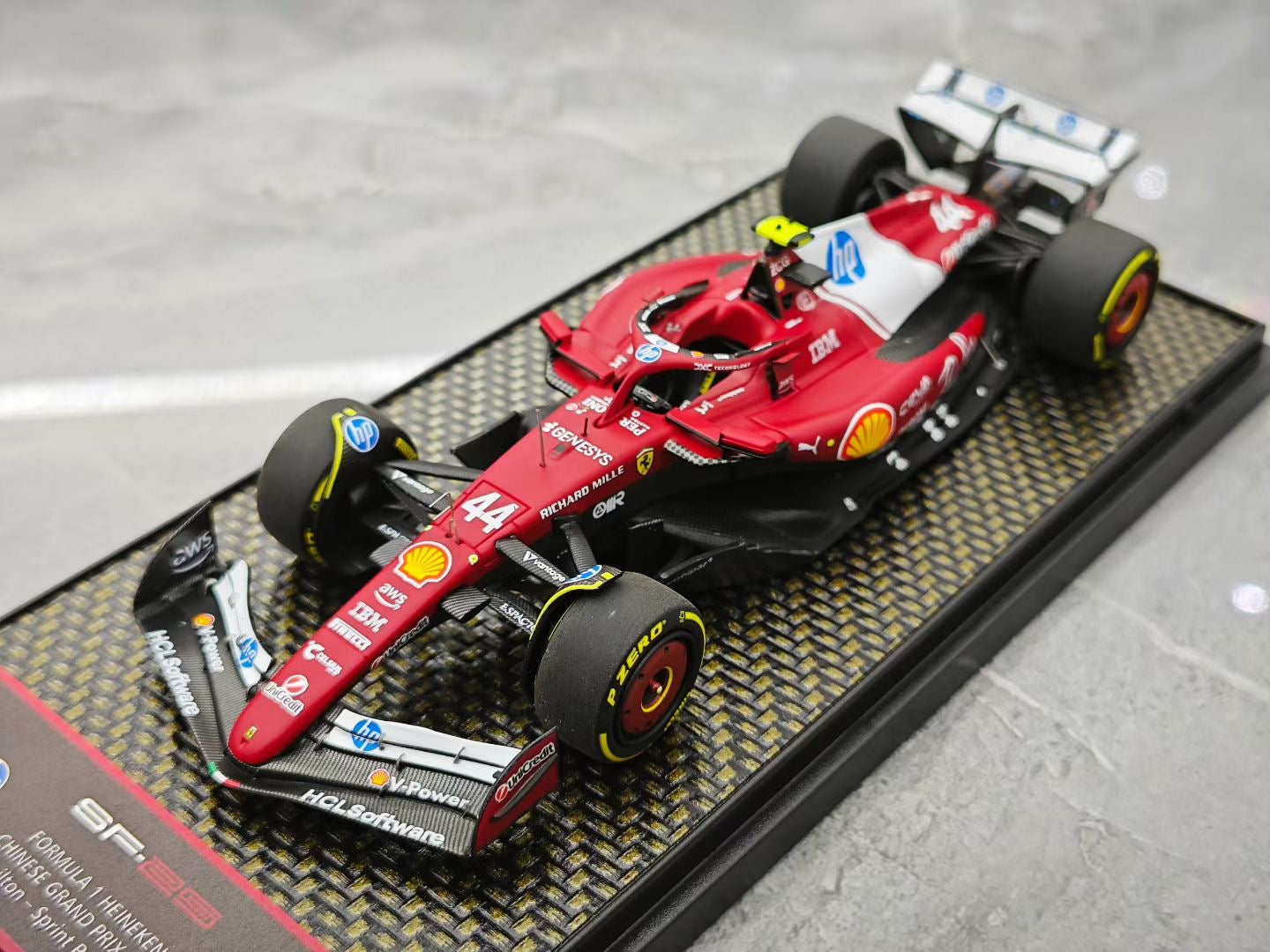 BBR 1/43 SF25 Hamilton F1 Model for the 2025 Chinese Grand Prix