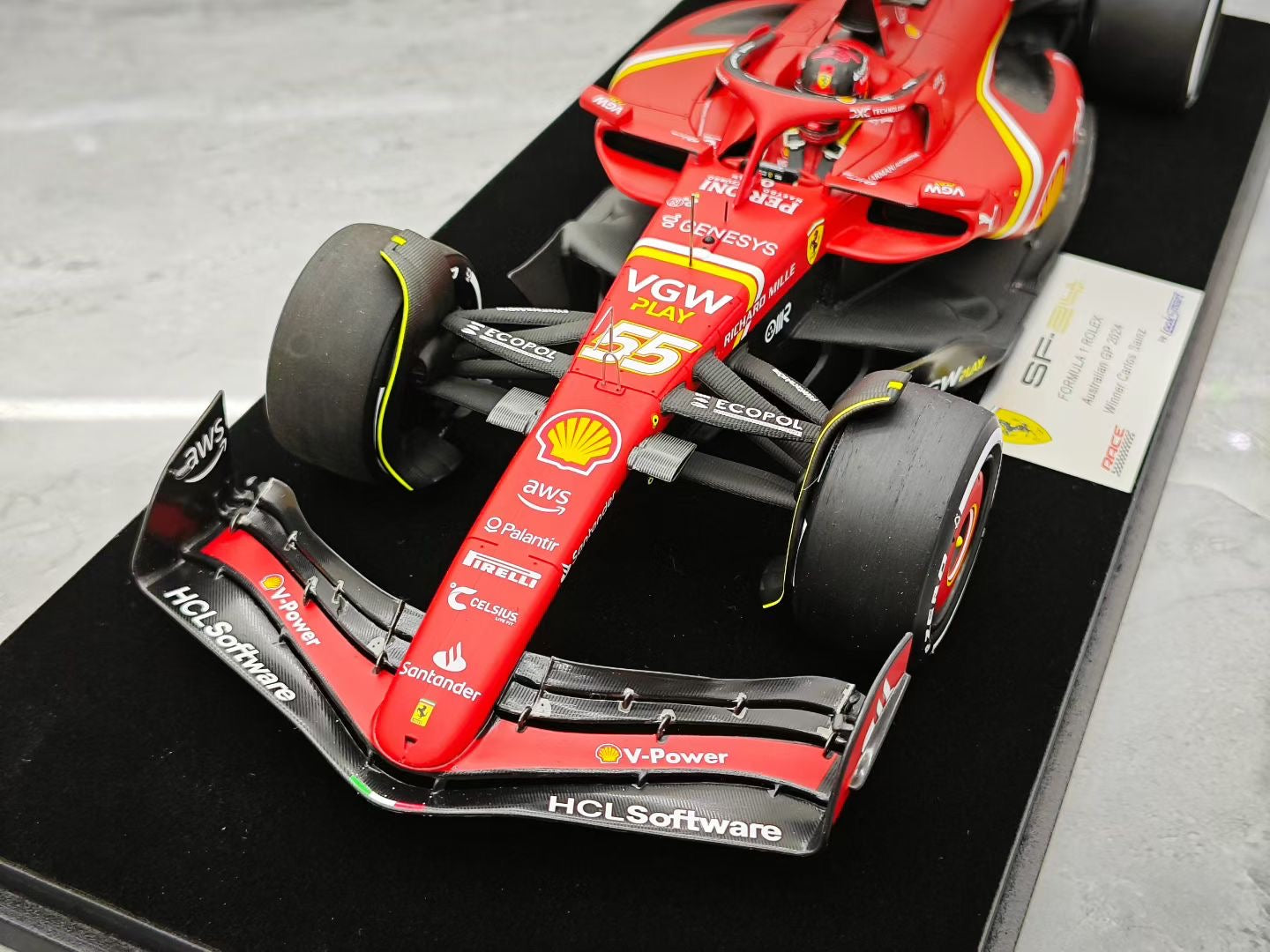 Looksmart 1/18 2024 Australian Grand Prix SF24 Sainz F1