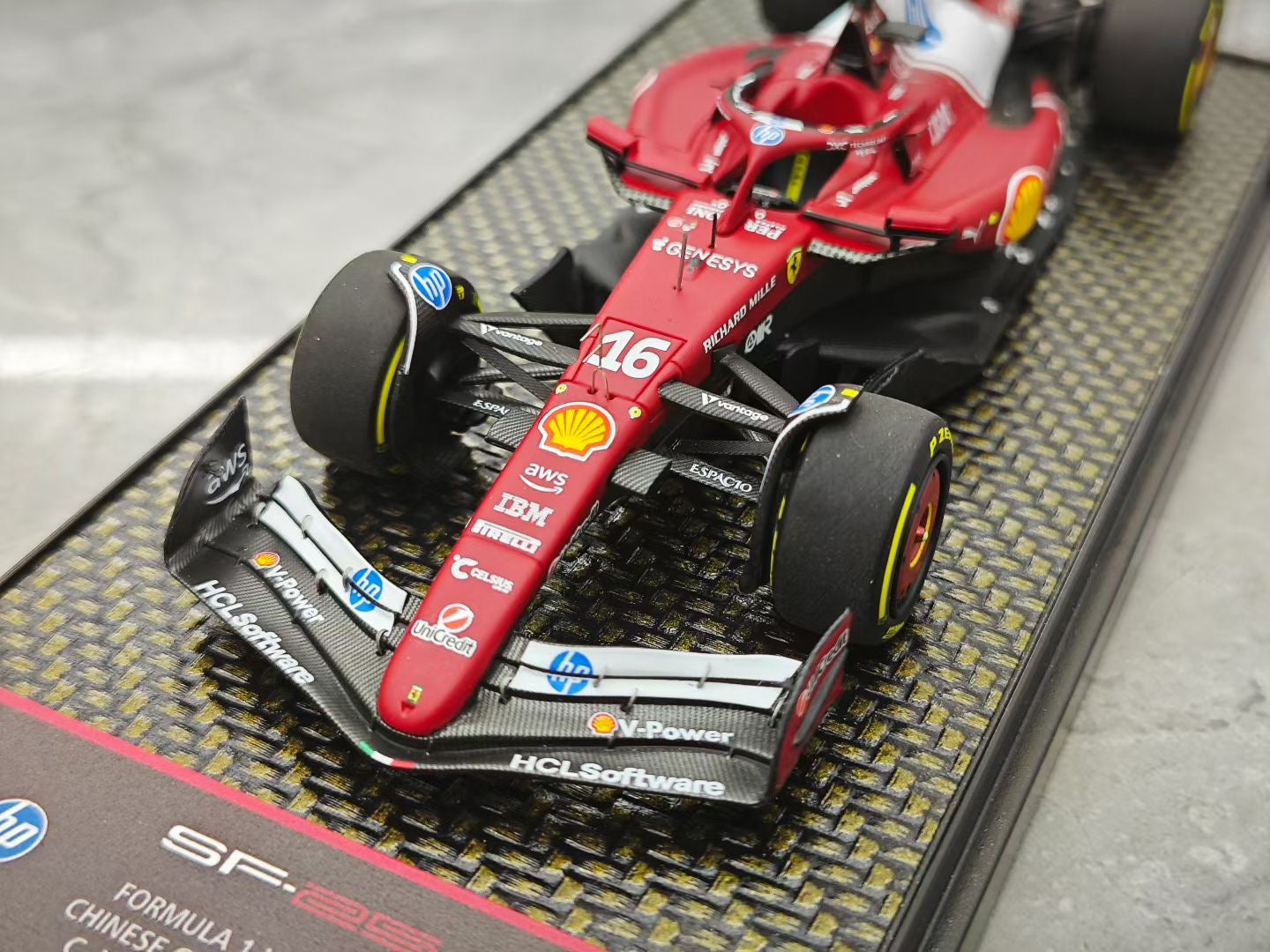BBR 1/43 2025 China Grand Prix SF25 Leclerc F1 Model