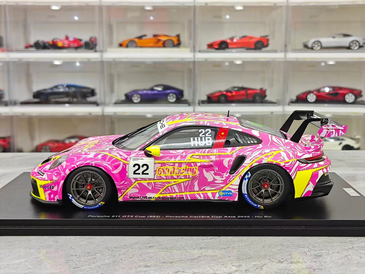 Spark 2025 Carrera Cup Porsche 911 GT3 Cup #22 (1:18 Resin Model)