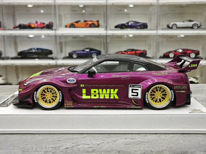 BBA Model 1:18 Scale Nissan GT-R (R35) LB-Silhouette Works GT-RR