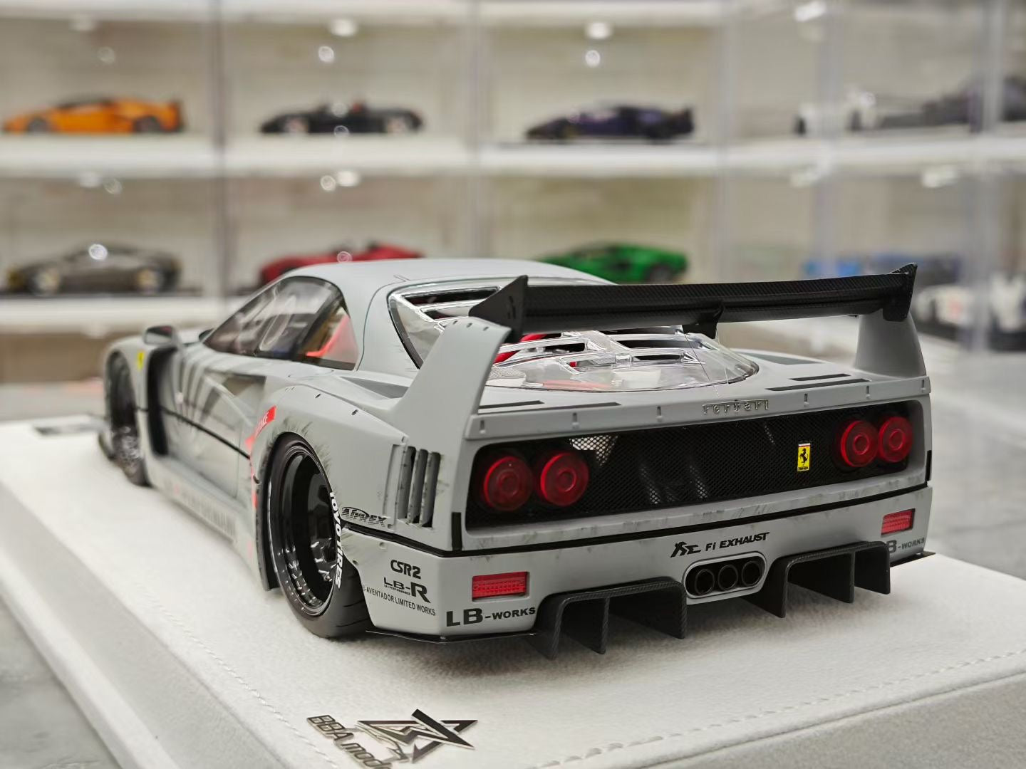 BBA Model 1/18 F40 LB widebody modification