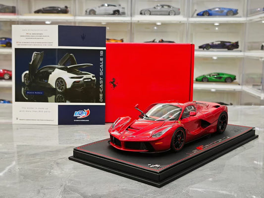 BBR 1/18 Ferrari Alloy LaFerrari in Hamilton Red - Model Car