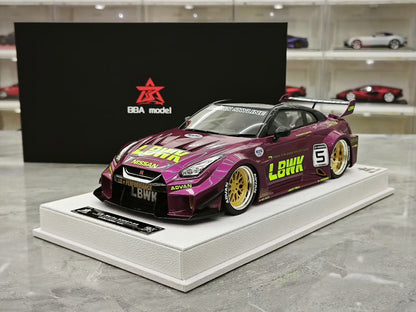 BBA Model 1:18 Scale Nissan GT-R (R35) LB-Silhouette Works GT-RR