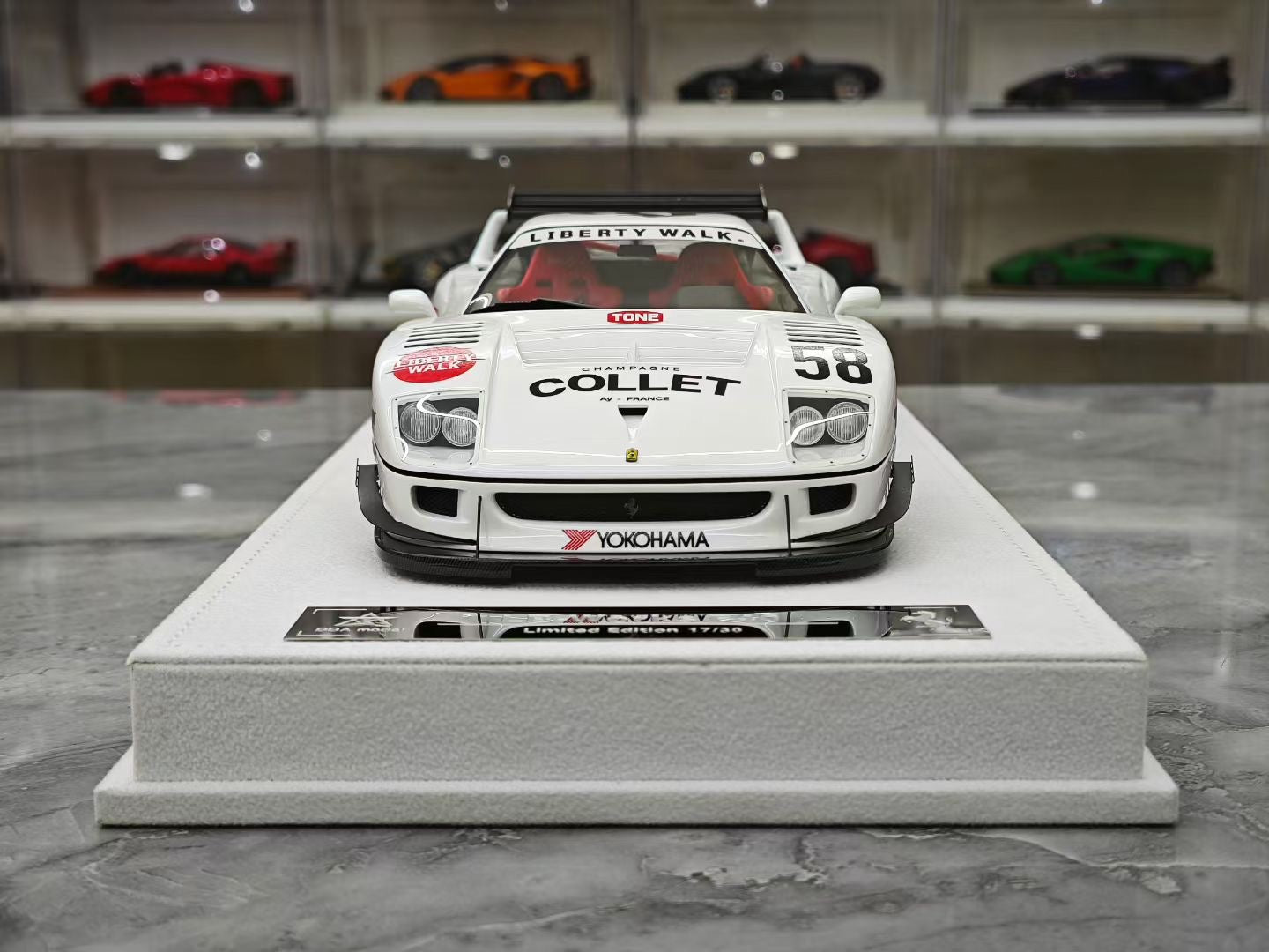 BBA Model 1/18 F40 LB widebody modification