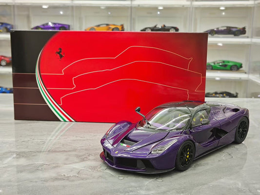 BBR 1/18 Ferrari LaFerrari Dubai Purple Alloy Full Open