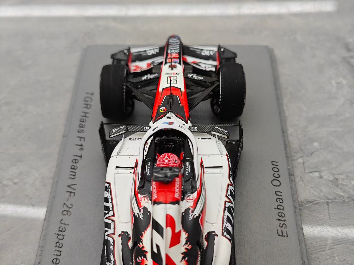 Spark 2026 Japanese GP Haas VF-26 Ocon Resin F1 1:43 Scale –