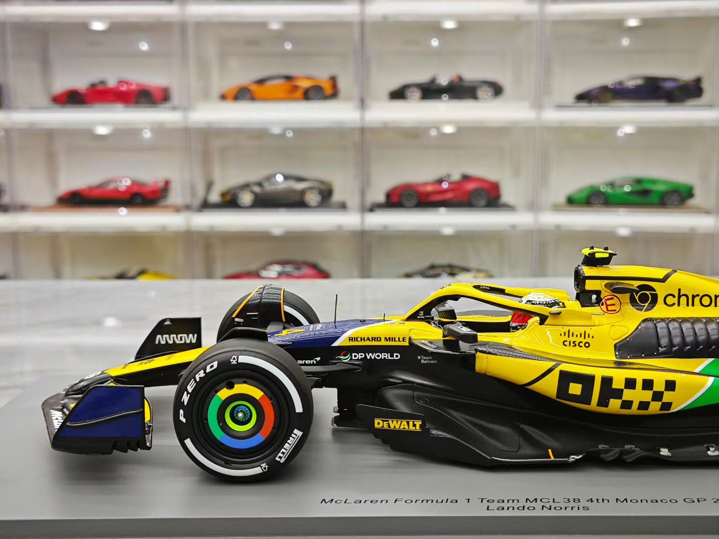 Spark 1/18 2024 Monaco Grand Prix McLaren MCL38 Norris F1