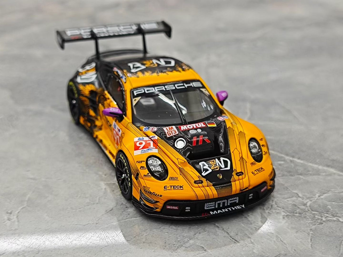 TH 2024 Le Mans Porsche 911 GT3 R (No. 91) 1:64 Die-cast Model