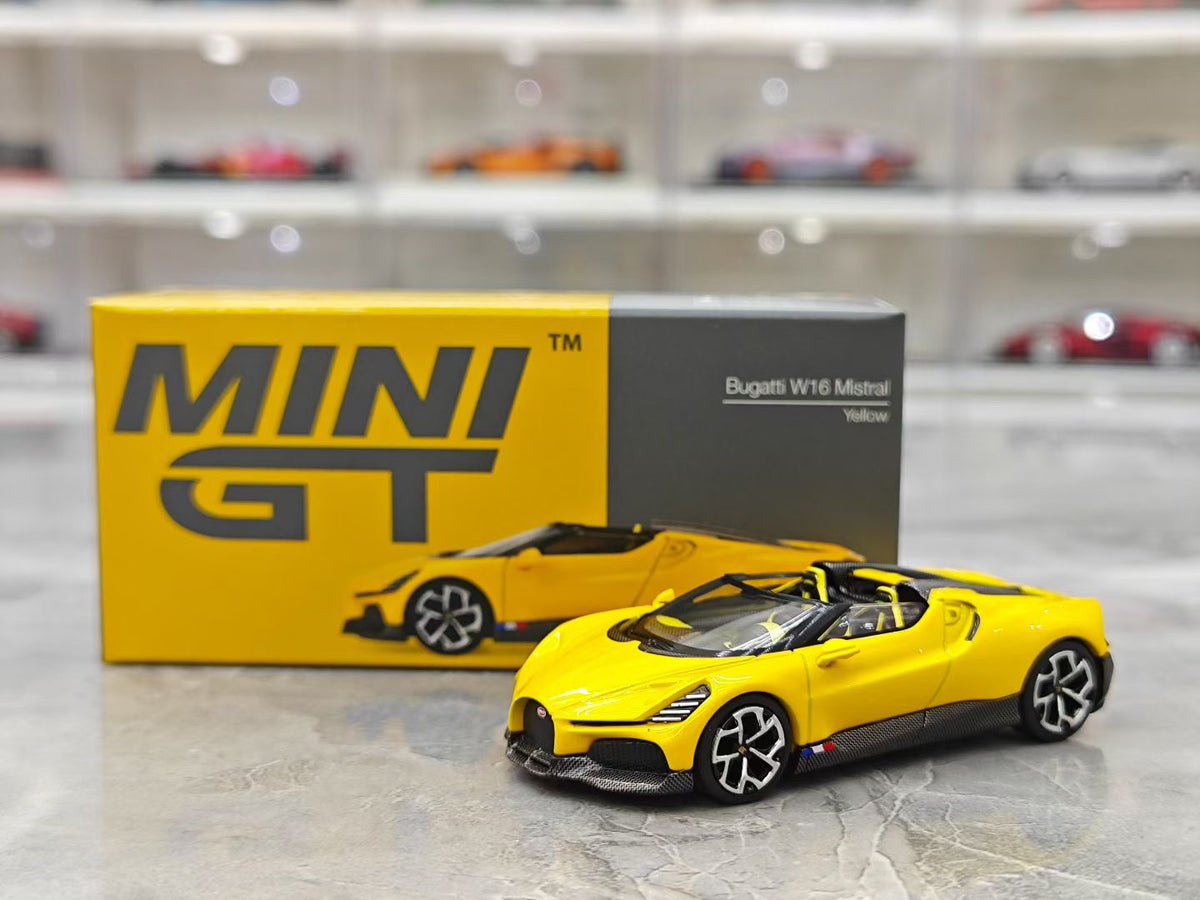 MINI GT Bugatti W16 Roadster 1:64 #1137 – Shrink-wrapped: 115 / Blister card: 123