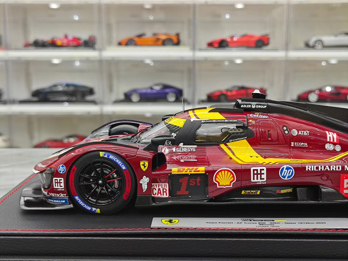 BBR Ferrari 499P – 2025 Qatar Championship – Limited Edition – Resin – 1:18 Scale