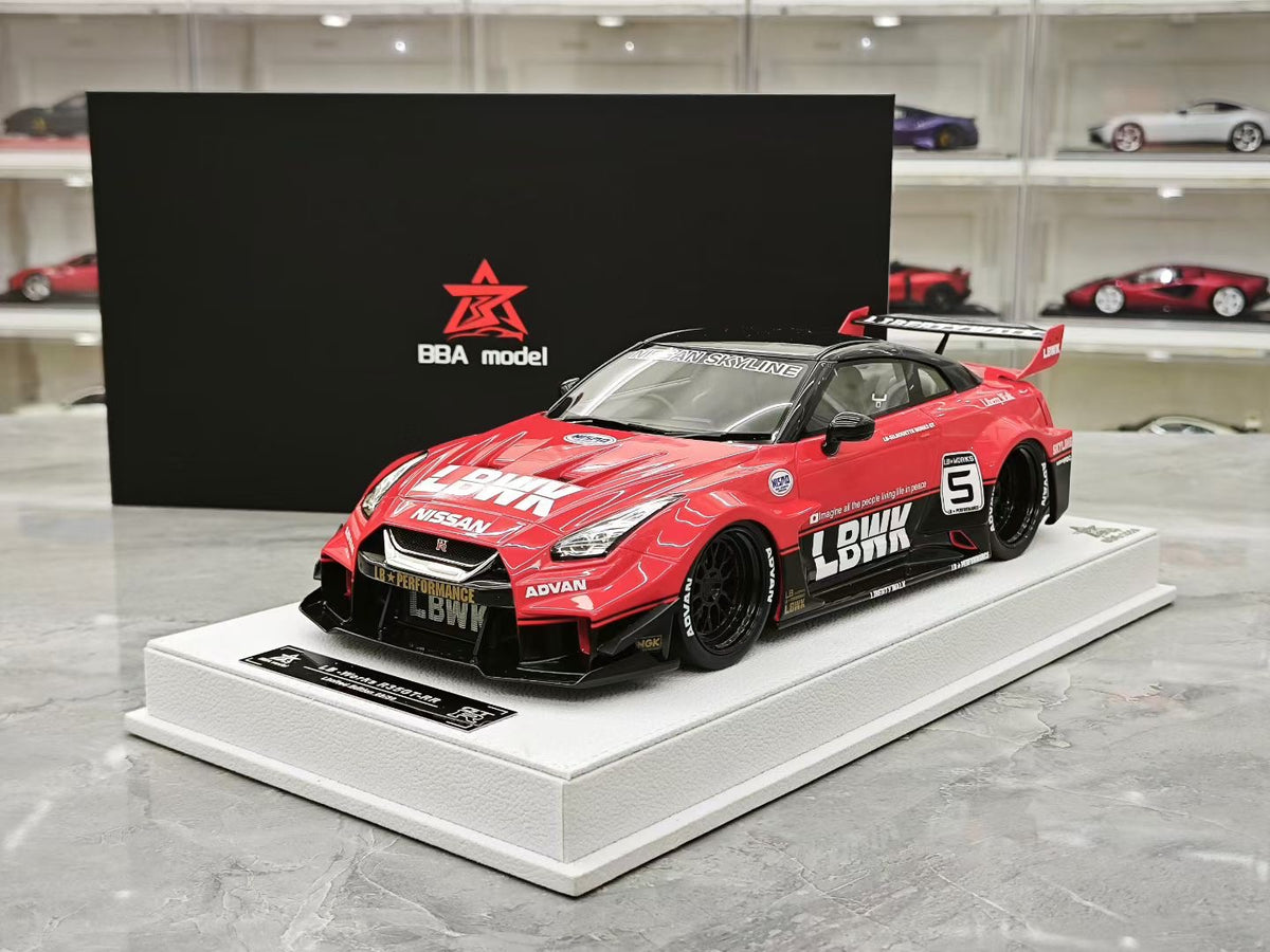 BBA Model 1:18 Scale Nissan GT-R (R35) LB-Silhouette Works GT-RR