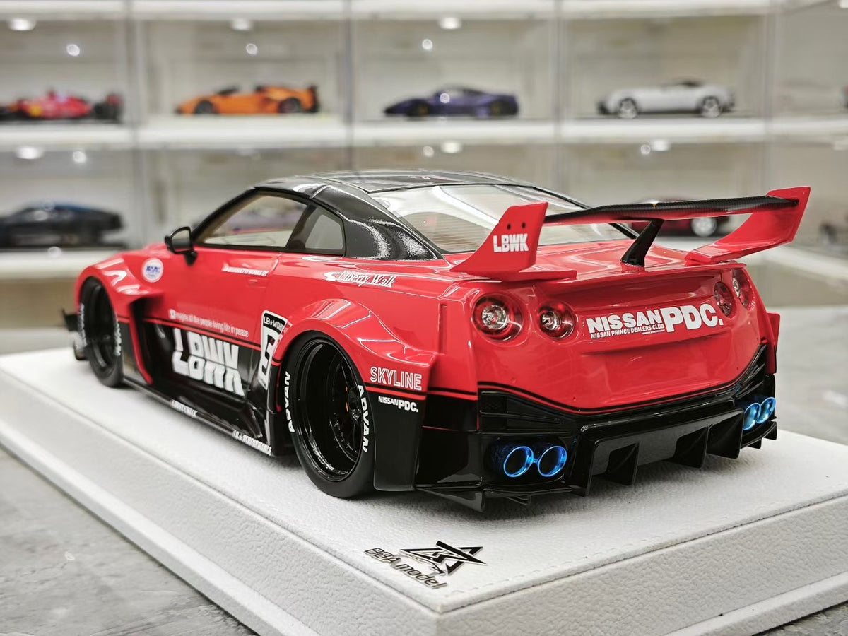 BBA Model 1:18 Scale Nissan GT-R (R35) LB-Silhouette Works GT-RR