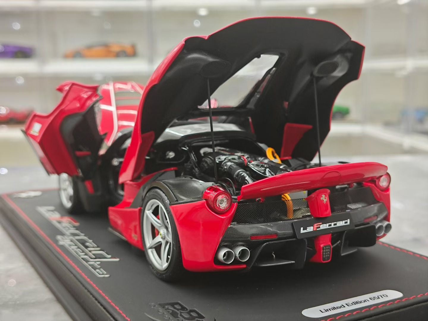 BBR 1/18 Ferrari LaFerrari Convertible Alloy Silver Wheels