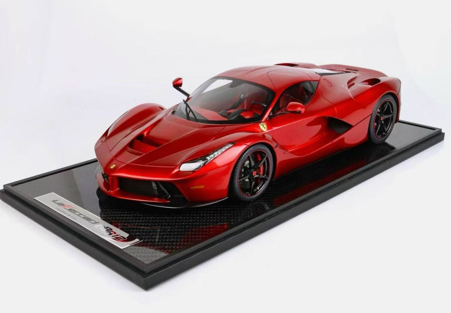 BBR LaFerrari Hamilton's car 1/12 custom Volcano Metallic Red