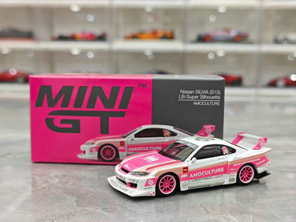 MINI GT Nissan Silvia S15 LB Widebody 1:64 #1239 — Blister Pack: 108 / Carded: 115