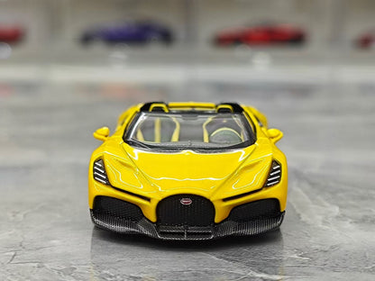 MINI GT Bugatti W16 Roadster 1:64 #1137 – Shrink-wrapped: 115 / Blister card: 123