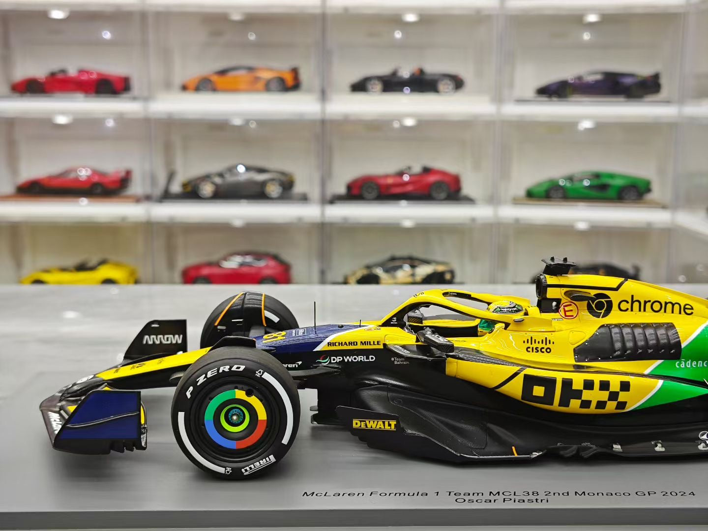 Spark 1/18 2024 Monaco Grand Prix MCL38 Piastri F1