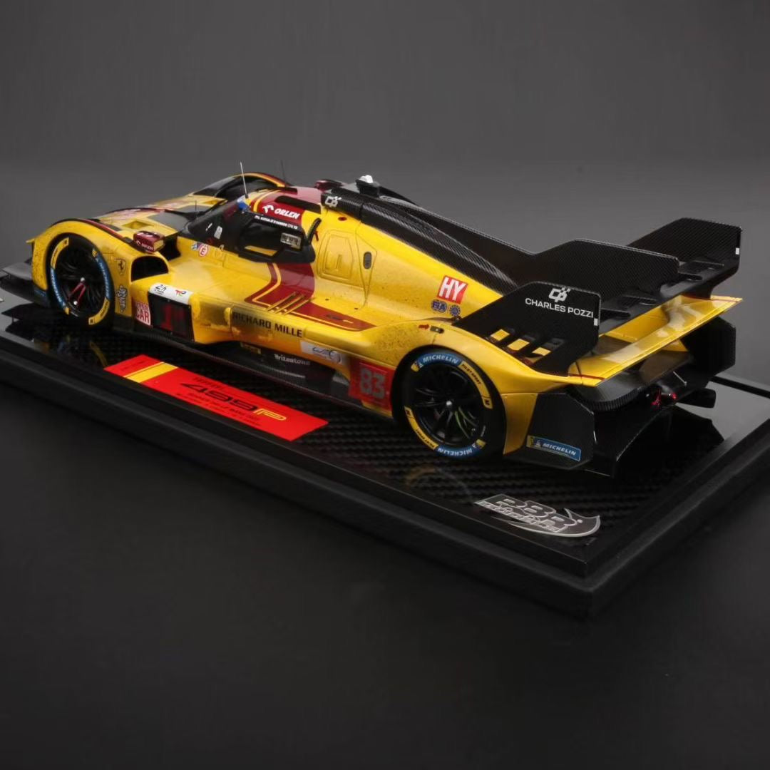 BBR 1/18 New Leather Sole Ferrari 499P Le Mans 2025 Car No. 83 Champion Ye Yifei