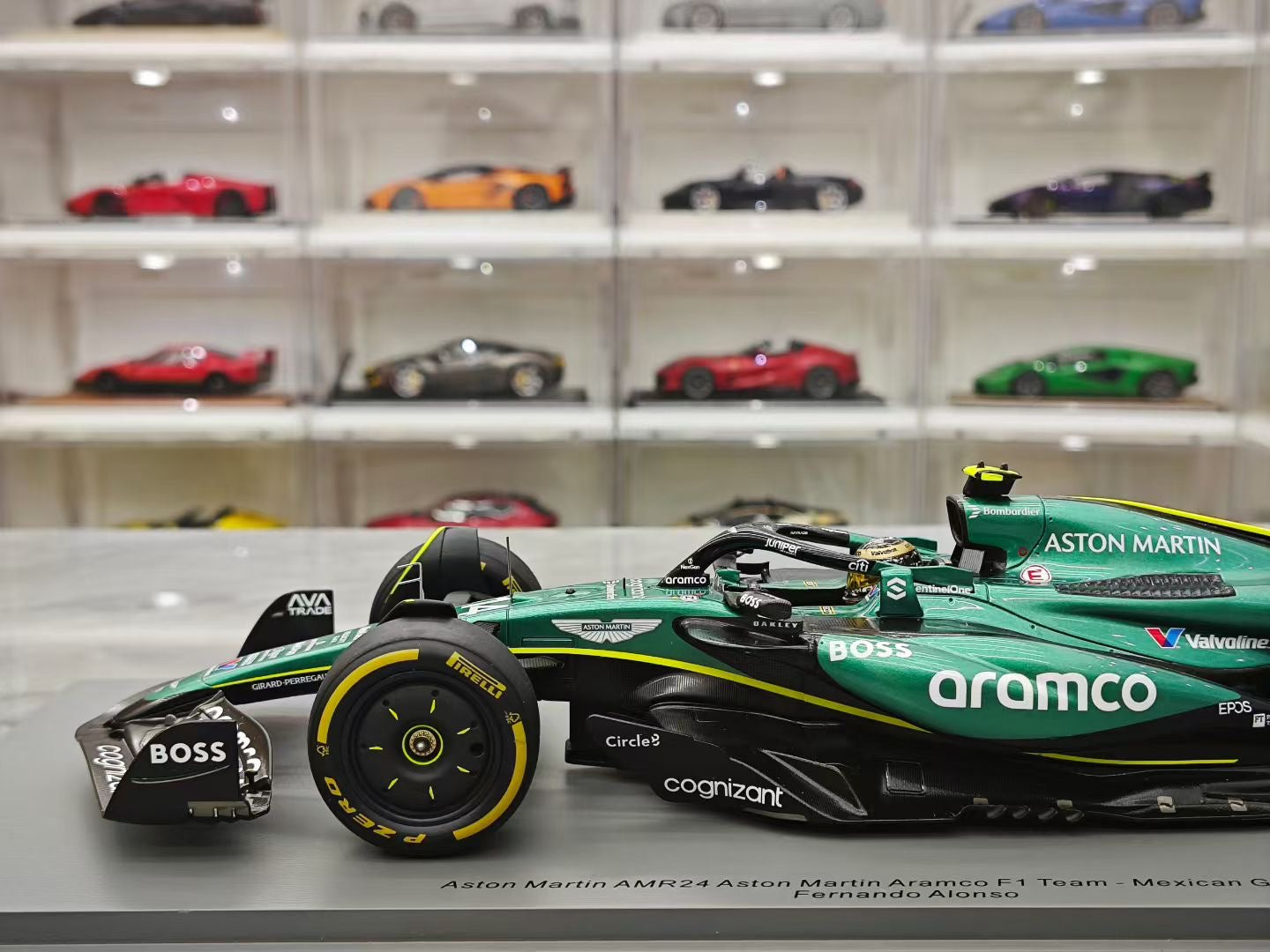 Spark 1/18 2024 Mexican Grand Prix, Aston Martin AMR24, Alonso F1